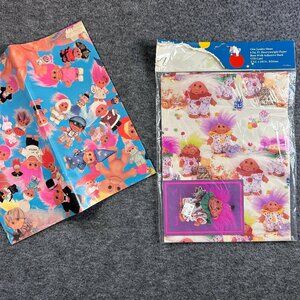 1992 Lot of 2 Different Packages of Licensed Troll Wrapping Paper-New Old Stock